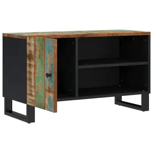 Berkfield TV Cabinet 80x33x46 cm Solid Wood Reclaimed&Engineered Wood