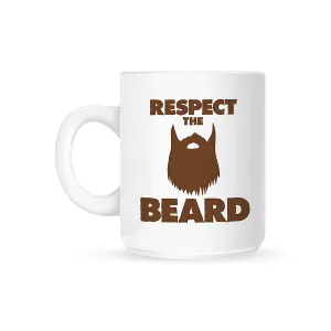 Grindstore Respect The Beard Mug White (One Size)