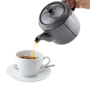 Scandi Home Frederiksberg Ceramic Teapot with Stainless Steel Infuser  1L