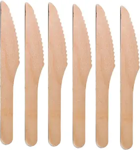 200pcs Biodegradable Wooden Cutlery