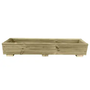 Long Decking Planter Window Box 1.2m L x 0.2m W x 7 Boards High