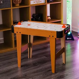 WICKED GIZMOS Freestanding Air Hockey Table with Paddles & Pucks