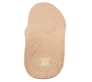 Leather Shoe Insoles with Orthotic Footbed I Insoles with Arch Support and Heel Cushion for Men and Women (UK 9/43 EU)