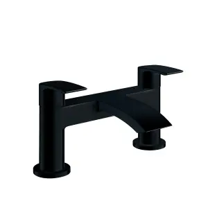 Bathroom Luxury Matt Black Bath Filler And Basin Tap Pack