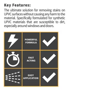 KEL - UPVC Cleaner Spray for All Synthetics, Ideal for Doors & Window Frames - 500ml