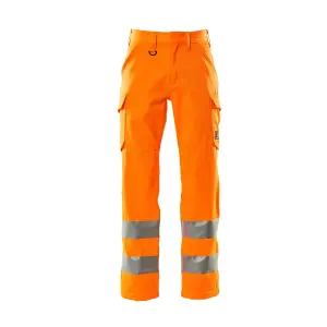 Mascot Safe Light Thigh Pocket Trousers (Hi-Vis Orange)  (32.5) (Leg Length - Long)