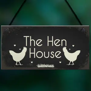 Red Ocean Funny Hen Cockerel Rooster Plaque Sign Chicken Cock Hen House Coop Egg Garden Gift