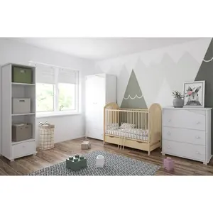 Tonquin Cot with Mattress White / Yes