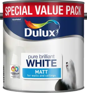 Dulux Matt Emulsion Paint 3L White