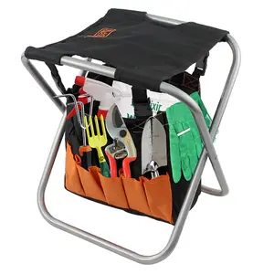 BLACK+DECKER FOLDING GARDEN STOOL AND TOOL TIDY