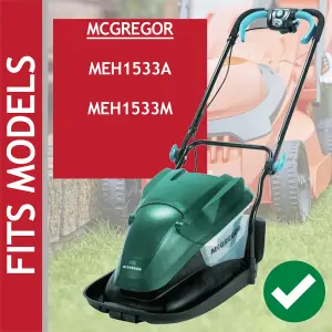 SPARES2GO Metal Blade compatible with McGregor MEH1533A MEH1533M Hover Lawnmower (33cm)