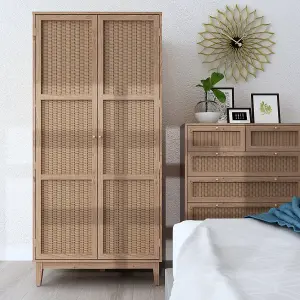 Bordeaux 2 Door Wardrobe Rattan