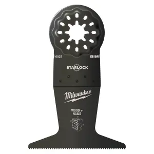 Milwaukee 48906027 Starlock Multitool Blade Plunge Cut Wood Plastic Cut 65mm