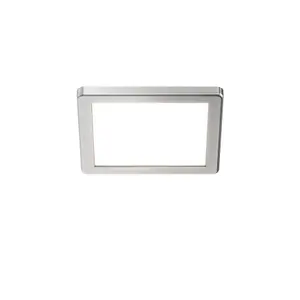 Plaza Stainless steel effect Mains-powered LED Neutral white Under cabinet light IP20 (L)100mm (W)100mm, Pack of 3