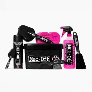 Muc-Off 8 in 1 Bicycle Cleaning Kit - Bike Cleaning Kit, Cleaning Bundle For MTB/Road/Gravel Bikes - Set Includes Bike Cleaner And Bike Protect,