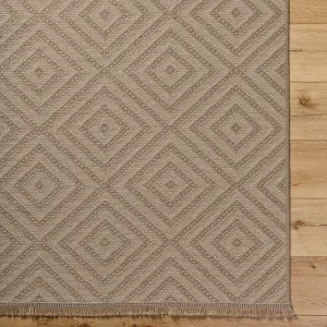 CHARDY Machine Washable Jute Boho Area Rug 118 x 170 cm