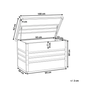 Beliani Storage Box Grey CEBROSA