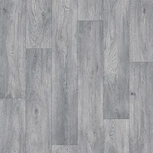 597 Helsinki Roma  Lino Flooring Sheet Grey Wood Effect Vinyl Flooring for -6m(19'8") X 4m(13'1")-24m²