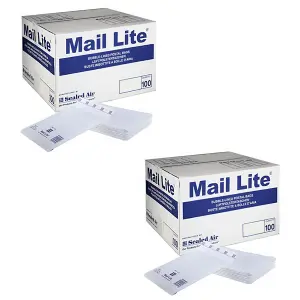 200 x LL (230x330mm) White Mail Lite Thick Bubble Lined Protective Postal Mailing Shipping Envelopes