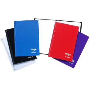 Tiger Stationery Casebound/Hardback Notebooks orted (A6 (Pack of 10))