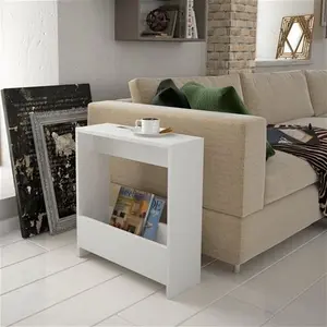 Beeler Modern Slim Compact Side Table Zipcode Design Colour: White