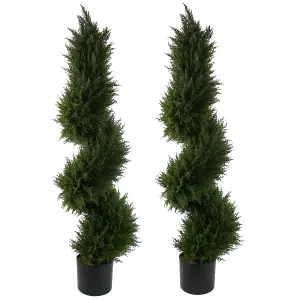 120cm Spiral Cypress Tree Artificial Topiary