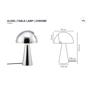 Nordlux Align Table Lamp Chrome E27