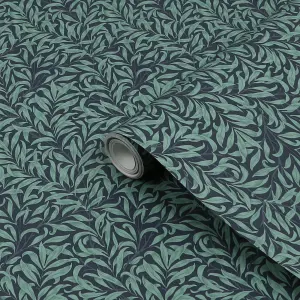 William Morris Midnight Bough Ditsy Smooth Wallpaper