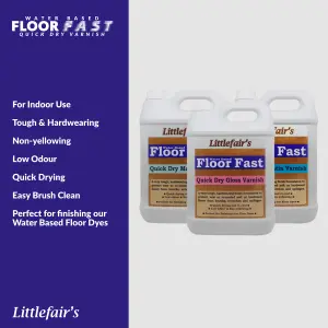 Interior Floor Fast Varnish - Satin 5ltr - Littlefair's