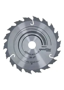 Bosch Professional Speedline Wood Circular Saw Blade - 150 x 20 x 2.0 mm, 18 Teeth