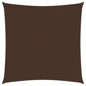 Berkfield Sunshade Sail Oxford Fabric Square 6x6 m Brown