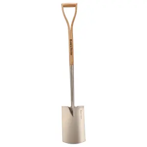 Kent & Stowe Garden Tools Metal Rounded Digging Spade (L) 915mm x (W) 140mm