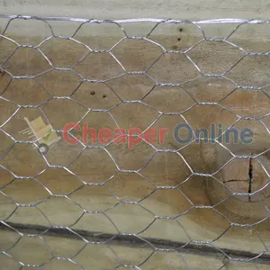 2 Pack of 10m Galvanised Metal Chicken Garden Wire Netting or Fencing