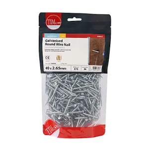 TIMCO Round Wire Nails Galvanised - 40 x 2.65