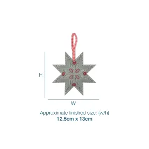 Felt Decoration Kit: Christmas: Nordic Snowflake