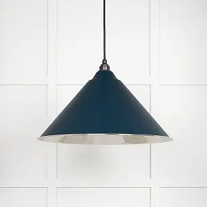 Smooth Nickel Hockley Pendant in Dusk