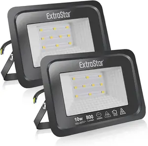 ExtraStar 10W LED Flood Light Warm White (pack of 2)