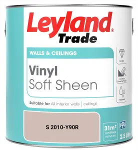 Leyland Trade Vinyl Soft Sheen Walls & Ceilings Emulsion Paint (S 2010-Y90R) - 2.5L