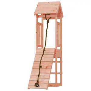 Berkfield Playhouse with Climbing Wall Solid Wood Douglas