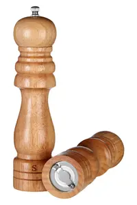 Maison by Premier Natural Origins 20.3cm Rubberwood Salt and Pepper Set