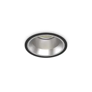 Luminosa Off Round Recessed Downlight Black 11cm 3000K