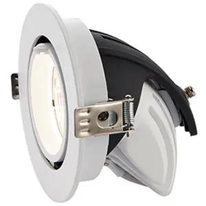 2 PACK Fully Adjustable Ceiling Downlight - 9W Cool White LED - Matt White