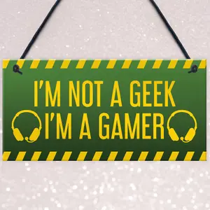 Funny Gaming Sign For Son Dad Brother Gaming Room Bedroom Decor Gamer Gift