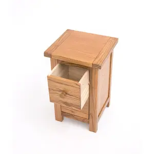 Pompey 2 Drawer Bedside Table Natural