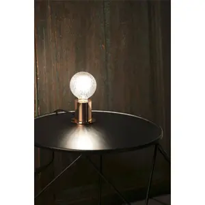 Luminosa Ten 1 Light Table Globe Lamp Copper, E27