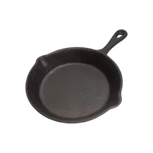 Buckingham Pre Seasoned Cast Iron Skillet Frying Pan 16.5 cm