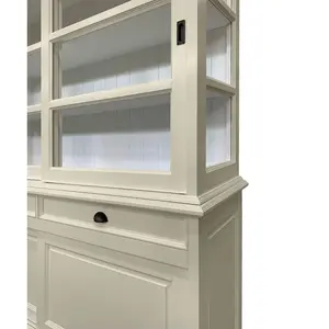 Jacksonport Display Cabinet Cream/White