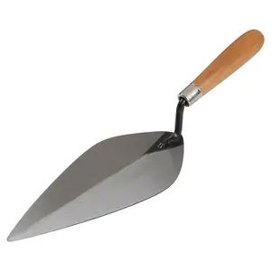 Kraft Hi-Craft Narrow Pattern Brick Trowel with Wood Handle 10" - HC139