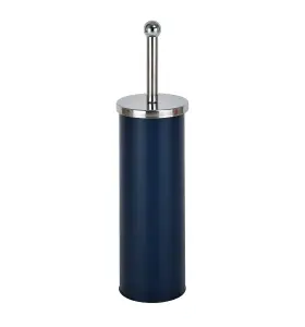 Innoteck Essentials Bathroom Toilet Brush and Holder with Matt Finish and Stainless Steel Handle - BLUE.