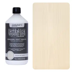 Littlefair's - Indoor Wood Stain - Soft White - 1 LTR